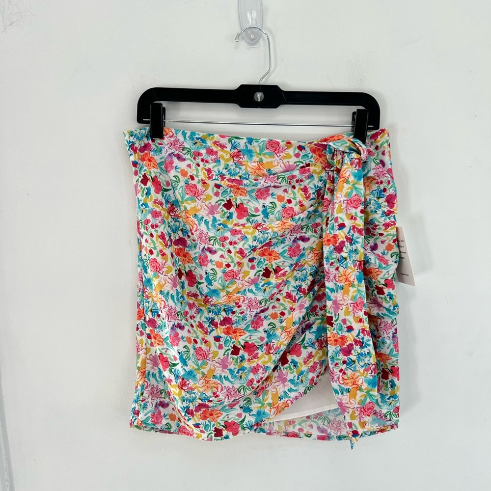 For Love & Lemons Gilles Mini Skirt In Aqua - New with tags MSRP $132